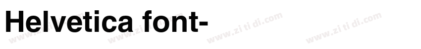 Helvetica font字体转换